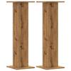 Supports de Haut-parleurs - VIDAXL - Chêne Artisanal - 2 pcs - Bois d'ingénierie - 95 cm