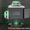High-Precision 16-Line Green Laser Level with 12 Wall and Floor Integration