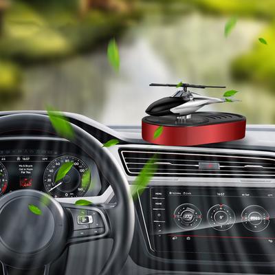 Diffusore di profumo per elicottero per auto alimentato ad energia solare, elica per elicottero, profumo per cruscotto dell'auto, profumo per elicottero, decorazione per interni dell'auto