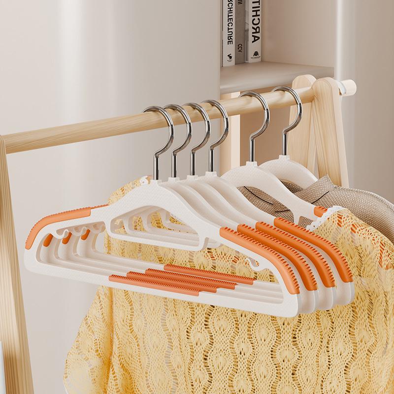 Thickened Hangers Non-Slip Household Clothes Hangers Rotatable Wide Shoulder Dormitory Dry and Wet Dual-Use Clothes Hangers