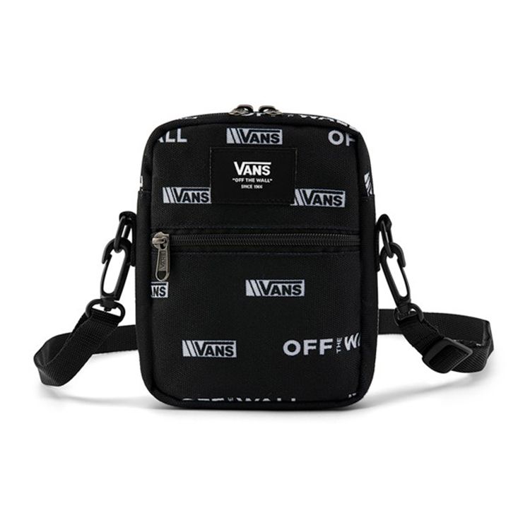 Vans White Printed Polyester Shoulder Crossbody Bag Unisex bags Black VN0A3I5SZMI Black 12330₽