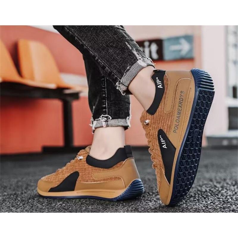 Cotton Men's Shoes, Casual Sports, All-match Casual Shoes, Men's Lightweight Flat-bottomed Running Shoes