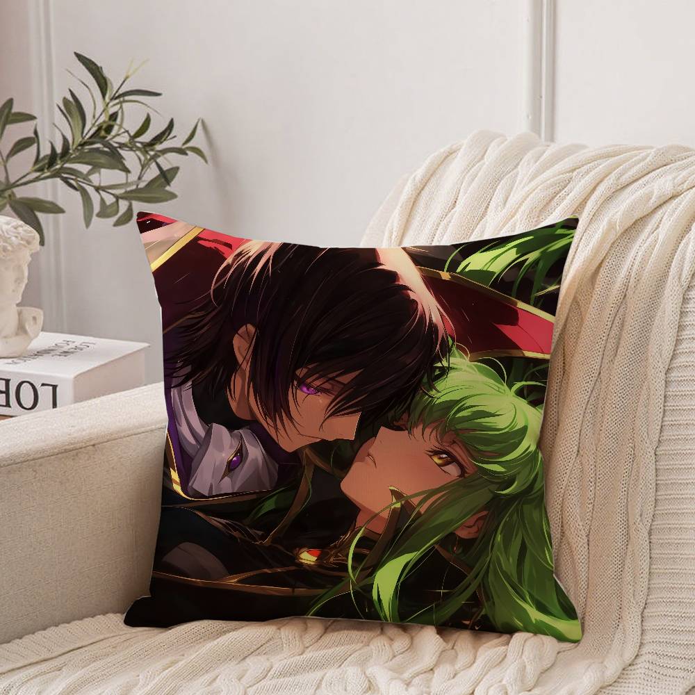 CODE GEASS Lelouch Of The Rebellion Pillow Case Home Decor Throw For Sofa Bed Car Room Decor Gift Idea