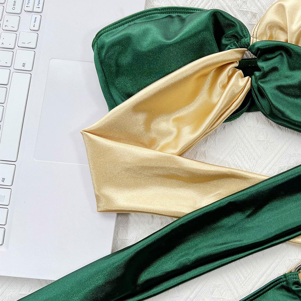 Bandeau kobiety strój kąpielowy seksowne bikini Tetured kobiece stroje kąpielowe kostiumy kąpielowe krzyż Biquinis kostiumy kąpielowe strój kąpielowy zestaw bikini