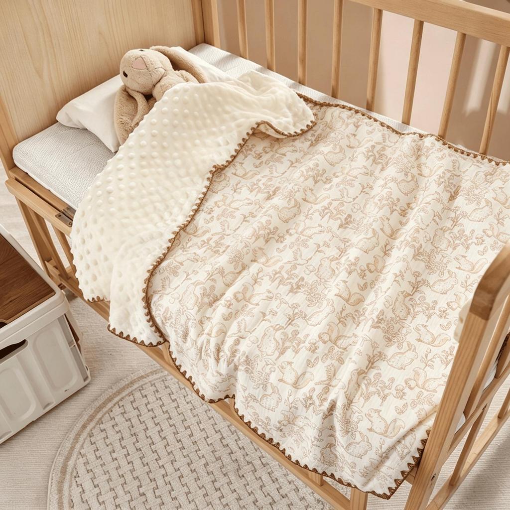 Copertina Doudou per Neonati: Copertina Leggera Primavera/Autunno e Coperta per l'Asilo per Neonato