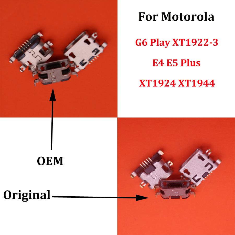5-20PCS For Motorola Moto G6 Play XT1922-3 E4 E5 Plus XT1924 XT1944 USB Charging Port Dock Connector Charger Socket Power Plug