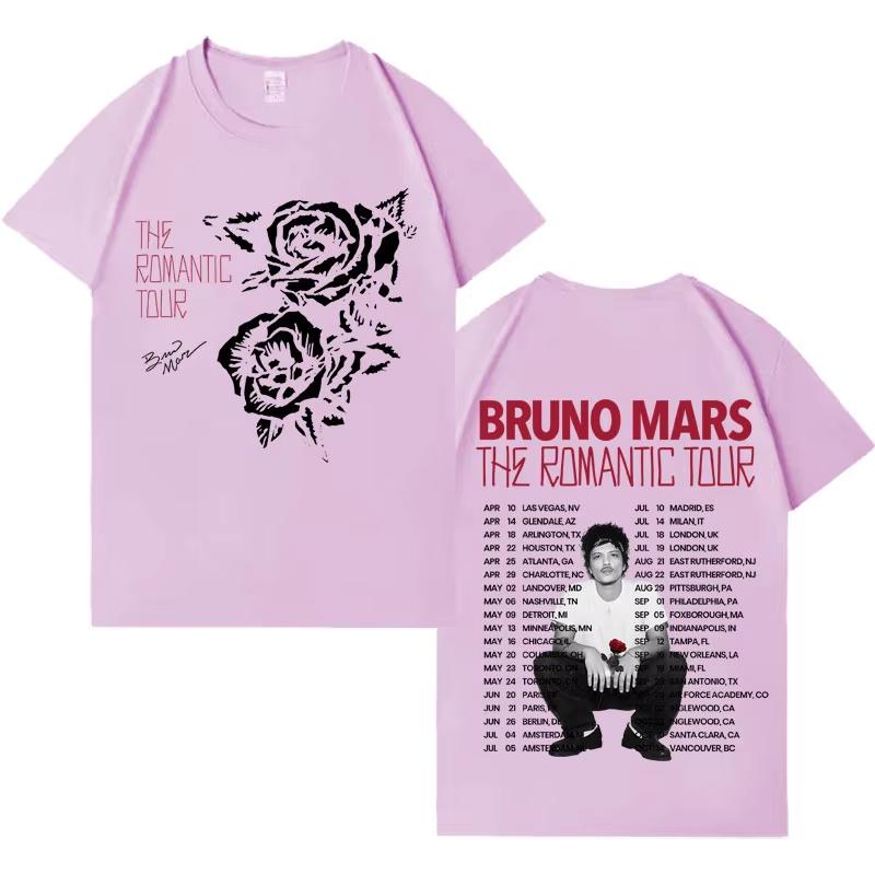 

Bruno Mars 2026 Tour The RoUnisextic album graphics 100cotton Unisex shirt New Y2K ONeck Short Sleeve Unisexs Womens summer Tshirt 4XL