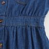 Shop   Women Denim Collar Long DreSs St Flare Dark Blue Ss Wdr 7848