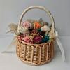 1pc Wicker Vine Basket with Handle,Petal Basket Candy Storage Basket,Wedding Flower Child Basket Set,Vine Box Home Decor