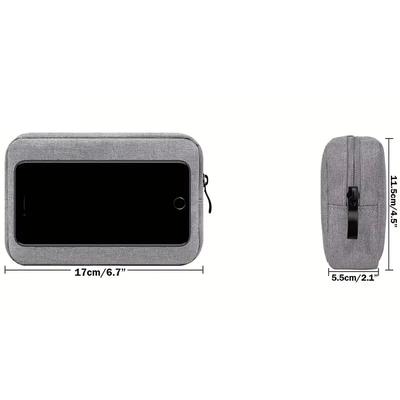 Portable Charging Cable Storage Bag Digital Separated Travel Bag Multifunctional Mobile Data USB Cable Power Bank Organizer Bag
