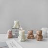 Cute Bear Silicone Candle Mold DIYs Handmade Soap Plaster Ice Cube Baking Mould Scented Candle Making for Birthday Party