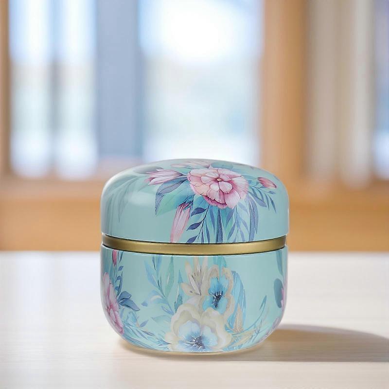 Tea Sealed Can Small Iron Sealed Can for Storage 6Pcs with Lid Assorted