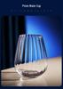Modern Striped Vertical Transparent Glass, Red Wine & Champagne Glass for Home Parties