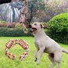 Bite Resistant Puppy Rope Knot Toy Colorful Pet Molar Toy Dog Chew Toy  Grinding