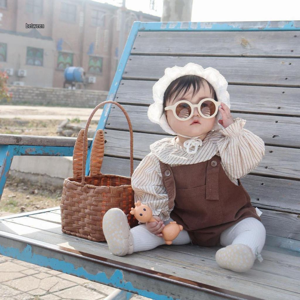 Korean Style Kids' Sun Protection Sunglasses - Cute Candy Color Round Frame for Boys and Girls