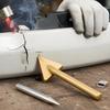 Car Bumper Plastic Repair Tool Kit Electric Soldering Iron Leveling Tip Welding Triangle Copper Head for Auto Bumper Maintenance