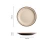 Vintage Circular Ceramic Plates Light Luxury Restaurant Pasta Salad Plate Delicious Dishes Dining Plate Exquisite Home Tableware