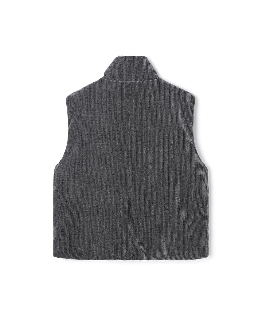 Adhoc Men'S Corduroy Padded Vest (Dk-Grey) (Hbave20)