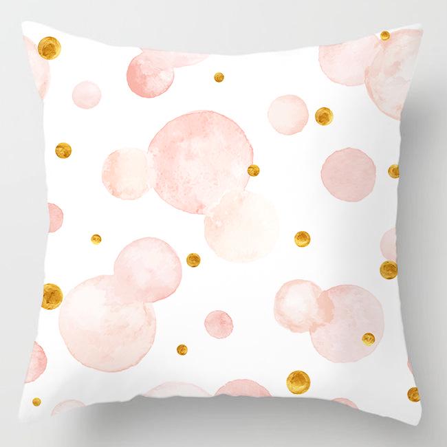 Pink Feather Pillowcase Decorative Sofa Cushion Case Bed Pillow Cover Home Decor Car Cushion Cover Cute Pillow Case 45*45Cm
