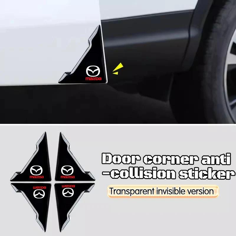 

2025 Hot Car Door Corner Cover Bumper Crash Anti-Scratch Protection Accessories For Mazda Atenza Axela Mazda 3 6 BL BM GJ CX3 CX чёрный