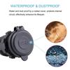 Dual USB Charger Socket Power Outlet Quick Charge 3.0 & 2.4A Port for Car Boat Marine Rv Mobile