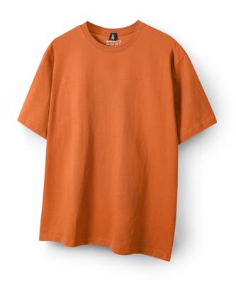 HARRISON Standard Plain Round Short Sleeve T-Shirt Ha-1030 Har1002 Orange