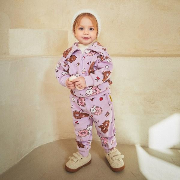 Molly Melly Kinder-Set „Friends Petite Sweet“ aus Bump-Oberteil und -Unterteil mit halbem Reißverschluss