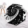1 PC Automatic Folding Umbrella - Musical symbols Pattern, Portable & Foldable Design with 8 Ribs, Christmas Birthday Gifts