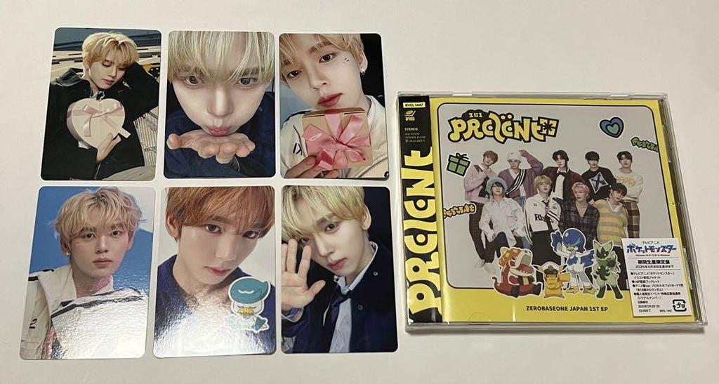 [USED] ZEROBASEONE / PREZENT Anime CD, 6 Yujin trading cards