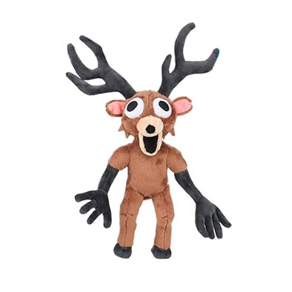

Plush Deer Stuffed Animal Toy - Super Soft Huggable with Big Expressive Eyes, Detailed Black Antlers, Brown Body & Black Limbs 11cm-30cm