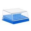 24 Holes Plastic Dental Bur Holder Disinfection Carbide Burs Block Drills Case Box Bluewhiteyellow For Dentist Lab Equipment