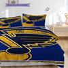 St. Louis Blues Pattern Bedding Quilt Set Quilt Cover Pillowcase Home Decoration Birthday Gift (1 * duvet cover + 2 * pillowcase, without core)