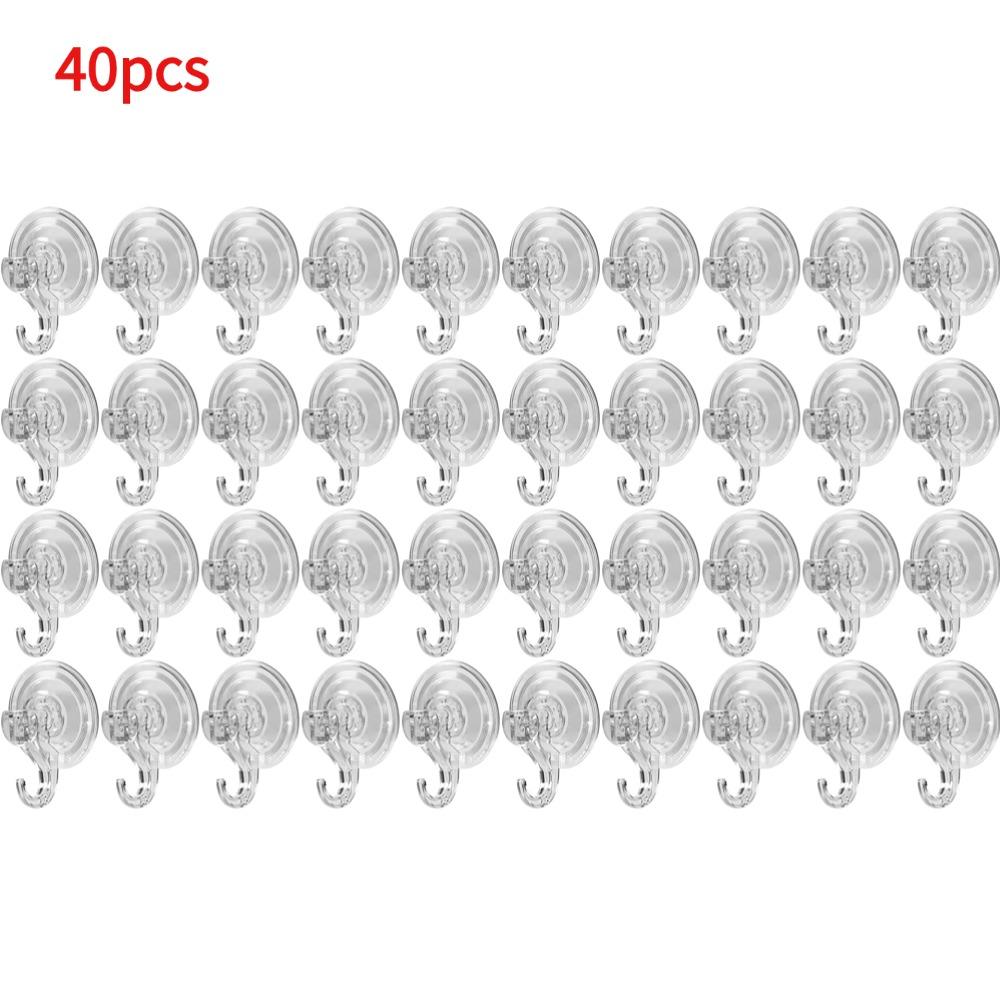 Suction Cup Hooks Clear Reusable Heavy Duty Vacuum Suction Cup Hooks Kitchen Bathroom Hooks for Towel Wall Hook Storage Holder