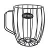 Coffee Pod Holder Iron Metal Beer Cup Shaped Coffee Capsule Storage Basket Organizer for Counter Cof