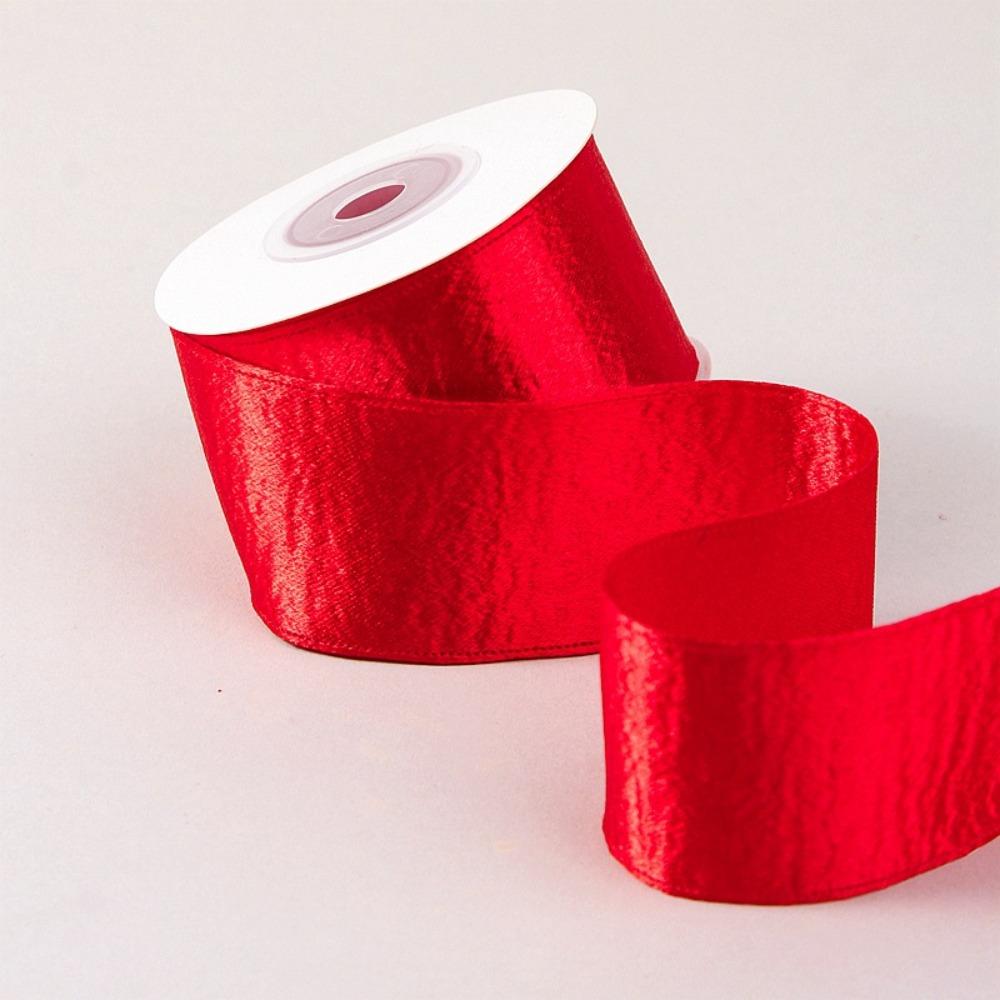 2.5cm 10 Yards Velvet Ribbon Single Sided Metallic Luster Glitter Ribbon Gloss Glitter Double Sided Chiffon Ribbon Hair Bows