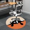 1PC Pocket Elves Office Round Area Rug, Mat Suitable For Office, Under Office Chairs Bedroom Living Room Home Decor, Room Deco