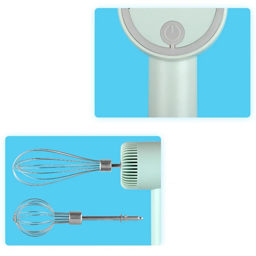 Портативный бытовой съемный беспроводной электрический венчик для взбивания яиц — фото 4