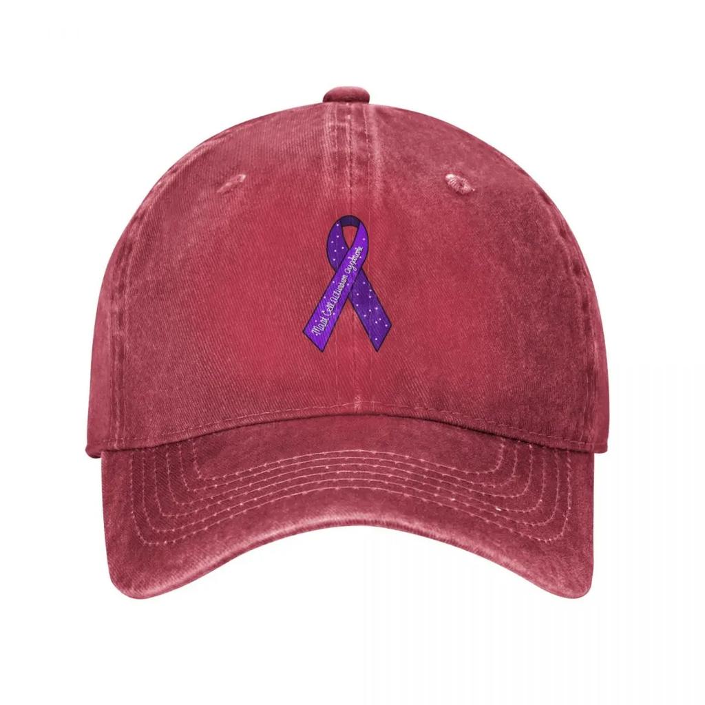 Mast Cell Activation Syndrome Awareness Ribbon Baseball Cap dad hat hard hat hiking hat Luxury Unisex cap Hats Unisex Womens