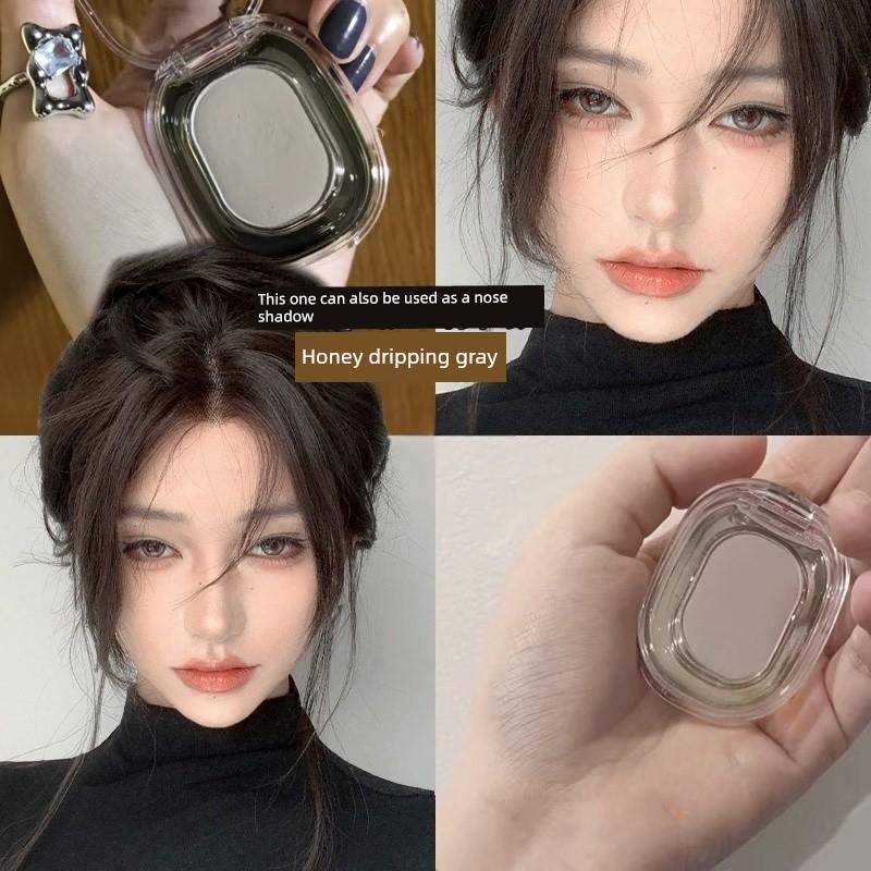 Cement Cold Gray Matte Contouring Color for Nose Shadowing, Base Color, Multi-Purpose, Everyday Low-Saturation Single Color Eyeshadow