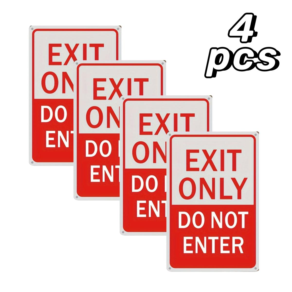 

2pcs/4pcs Metal Sign Exit Only Do Not Enter , Wall Art Decor, for Restaurant Decor, Bar Decor, Cafe Decor, Garage Decor 20x30cm