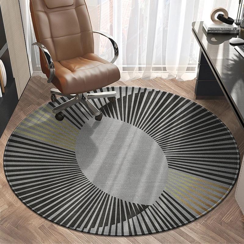 Bedroom Round Floor Mat Dirt Resistant Round Carpet Office Computer Gaming Swivel Chair Rocking Table Study Stool Under Study