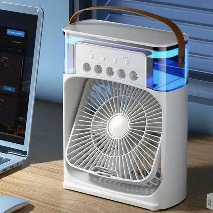 Ventilatore-umidificatore condizionatore da tavolo + ricarica diffusore di aromi