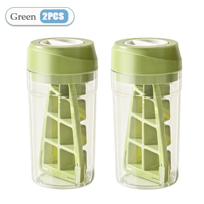 1-8PCS Twist Ice Mold Food-grade 2-in-1 Ice-make Pressing Mould Ice Drink Bottle Silicone Ice Cube Tray Outdoor Beverage Cup