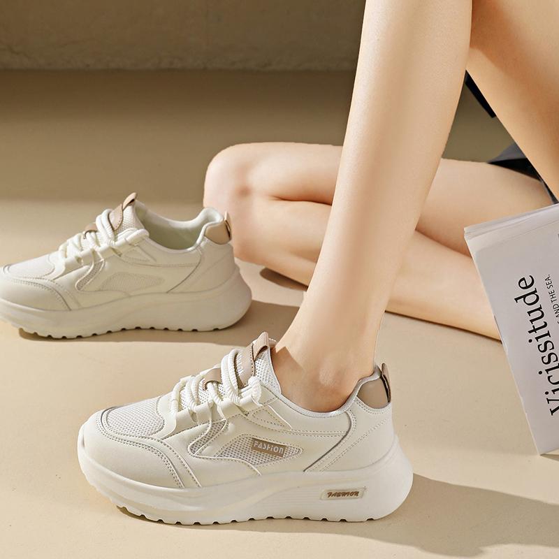 CRLAYDK Women's Mesh Sneakers Casual Breathable Tennis Lightweight Chunky Shoes Walking Footwear Ladies Sports Trainers