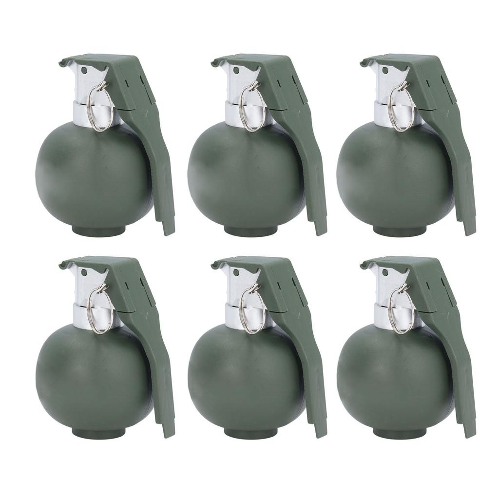 6PCS Kids Hand Grenades Toy with   Sound Light Effect Role Playing Props Fake Grenade Toy