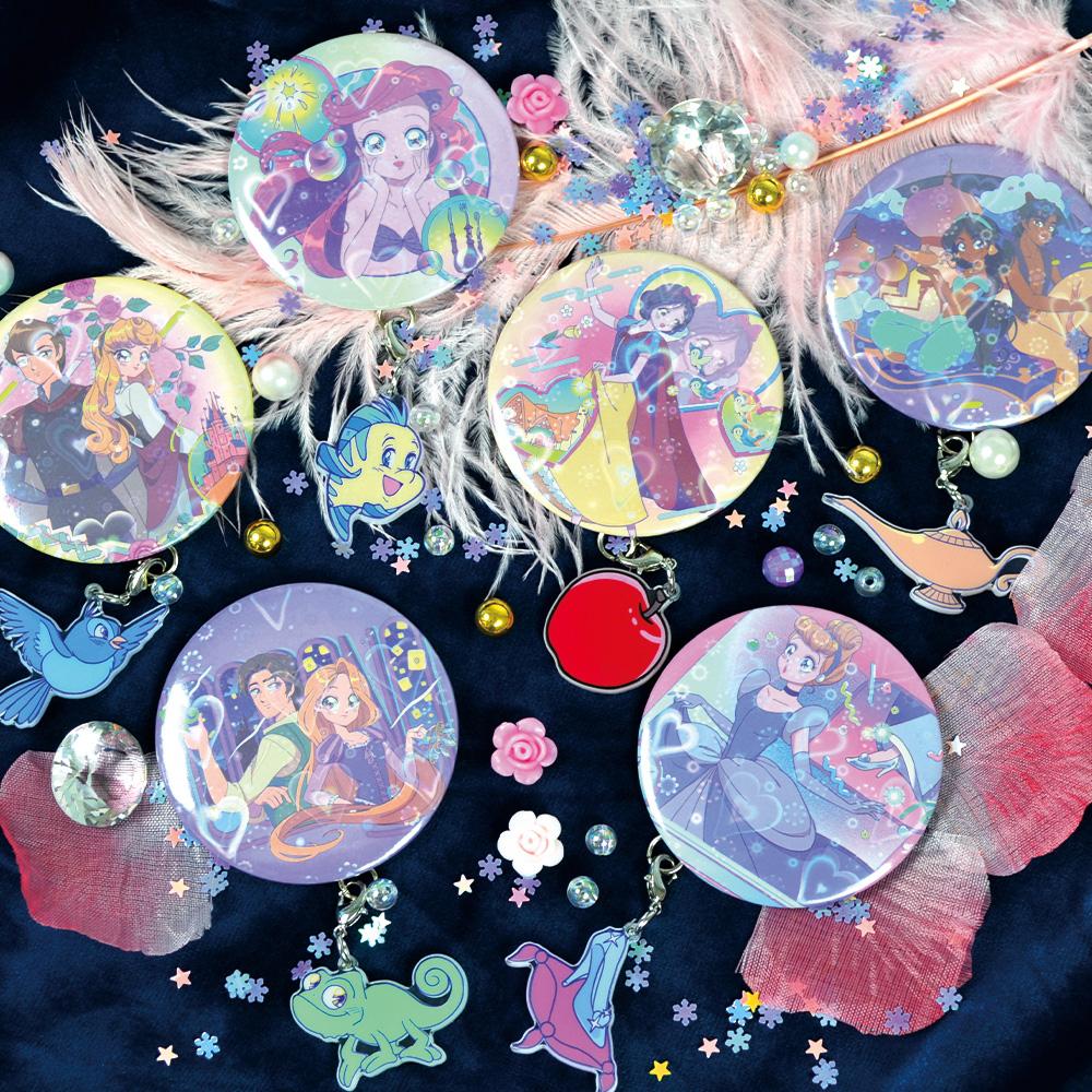 Iknowk Disney Princess Charm Buttons