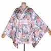 Japanisches Anime-Mädchen Tanz Kimono Blumenmuster Einteiler Bühnenaufführung Fotografie Blume Yukata Licht Freies Kleid, Kleid, Kostüm, Kimono, (S14