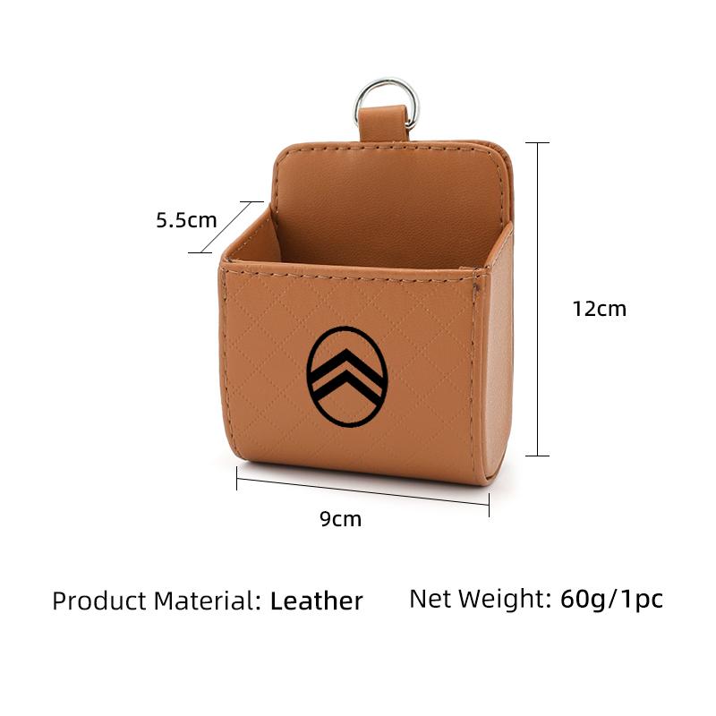 Car Air Vent Storage Box Rhombus Pattern For Citroen C4 C3 C5 C1 C2 Celysee Berlingo Picasso Cactus Aircross Saxo Grand