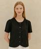 YUPPE Linen Round Shirt_Black