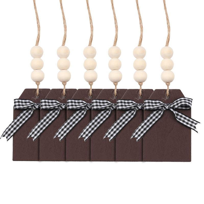 

6 шт. рождественские декоративные деревянные украшения-таблички